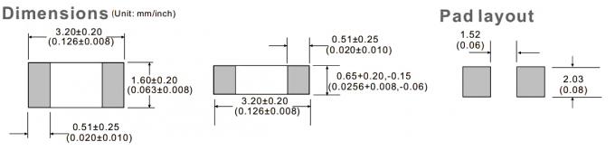 Electronic Components 1206 Surface Mount Fuses Miniature Chipe Type 1
