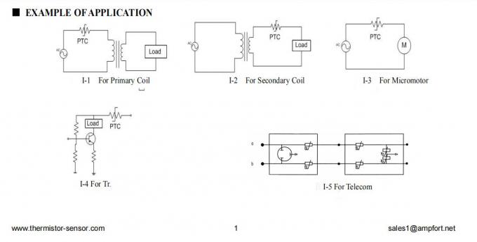 24MM Overcurrent Protection 80mA 100 OHM WMZ12A PTC Thermistor 1