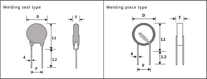 24MM Overcurrent Protection 80mA 100 OHM WMZ12A PTC Thermistor 16