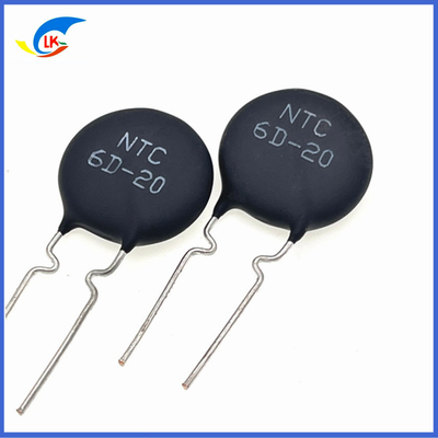 MF72 Series 6D-20 Power Negative Temperature Thermistor 6 Ohm 20 Mm For Current Protection Of Various Power Chargers