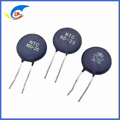 MF72 Series 16D-25 NTC Power Thermistor 16 Ohm 6A 25mm For High Power Switching Power Supplies