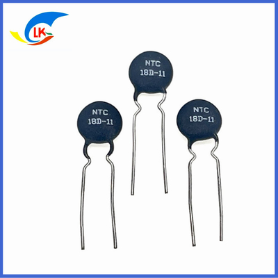 2.5A 18 Ohm NTC Power Type Thermistor 11mm 18D-11 Inrush Current Suppression