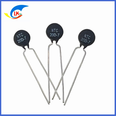 MF72 20D-7 NTC Power Thermistor 20 Ohm 1A 7 Mm For LED Power Ballast Inrush Current Suppression