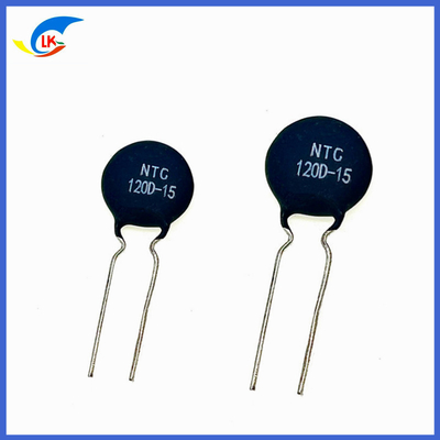 MF72 120D-15 NTC Thermistor 120 Ohm Power 1.8A 15mm For Power Circuit Inrush Current Suppression