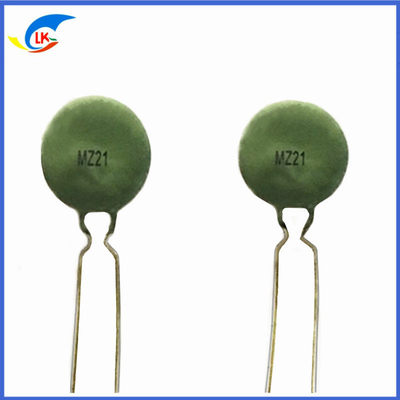MZ21-24mm 3-6 OHM RoHS Lightweight PTC Thermistor for Overcurrent Protection Stable Positive Thermal Coefficient Thermistor