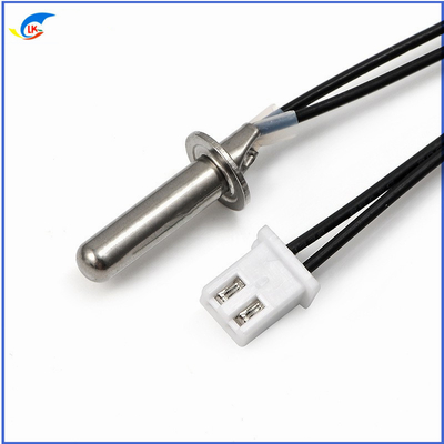Flange NTC Thermistor Sensor 200K4200 Accuracy 1% Stamping Process High Temperature Resistance Temperature Probe Suitabl