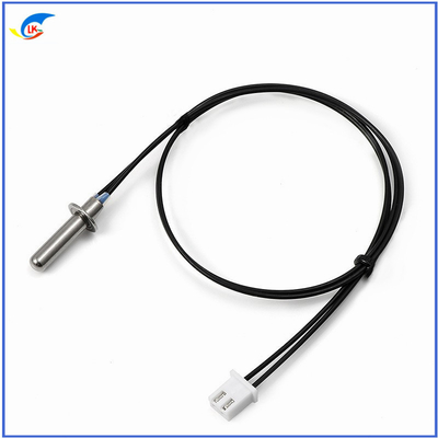 Flange NTC Thermistor Sensor 200K4200 Accuracy 1% Stamping Process High Temperature Resistance Temperature Probe Suitabl