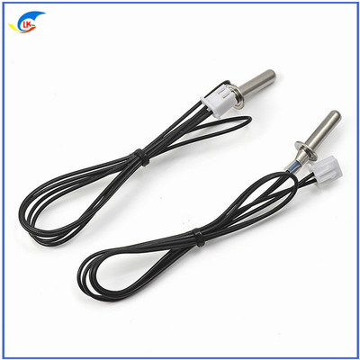 Flange NTC Thermistor Sensor 200K4200 Accuracy 1% Stamping Process High Temperature Resistance Temperature Probe Suitabl