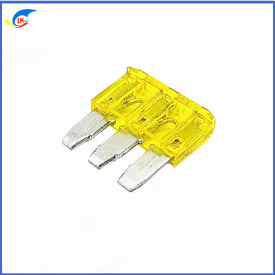 32V 5A-15A Automotive Micro Fuse Blade Type 3-Pin Terminal Automotive Fuse