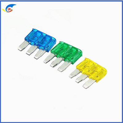 32V 5A-15A Automotive Micro Fuse Blade Type 3-Pin Terminal Automotive Fuse