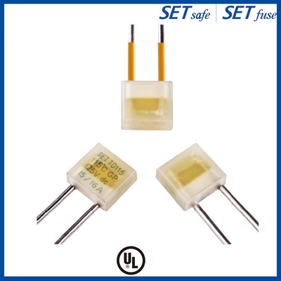 SET Series Thermal Fuse 15/16A 125V 115℃ SET Radial Alloy Type Fuse Square Box Fuse