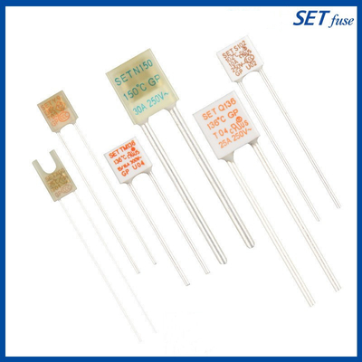 SET Series Thermal Fuse 15/16A 125V 115℃ SET Radial Alloy Type Fuse Square Box Fuse