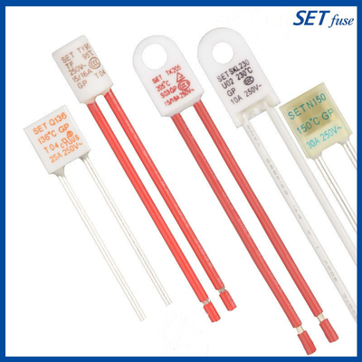 SET Series Thermal Fuse 15/16A 125V 115℃ SET Radial Alloy Type Fuse Square Box Fuse