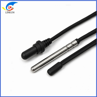 Roll Groove Injection Molded NTC Temperature Sensor IP68 Waterproof Thermal Temperature Probe 50K3950 Accuracy 1%