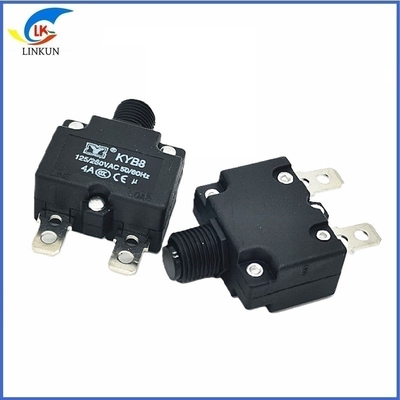 Overload Protector 45A98 Type Bakelite Current Overcurrent Protector Black Head With Nut Gasket