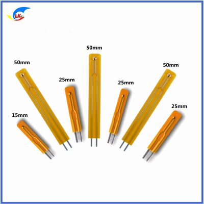 Thin Film Temperature Measuring NTC Thermistor MF55 503F3950 50K 3950 For Printers And Household Appliance
