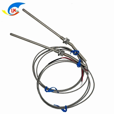 Fixed Thread Temperature Sensor 3 Wire PT100 PT1000 Thermistor For Accurate Measurement